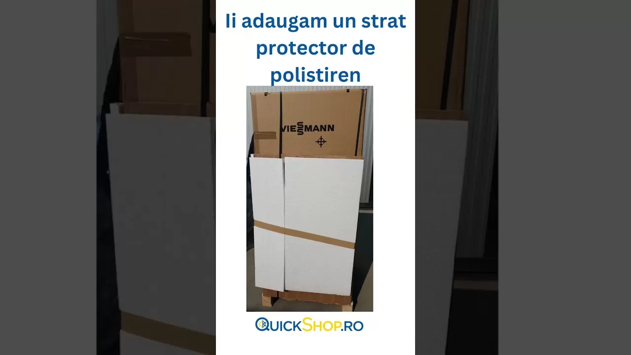 Confortul pleaca spre tine ambalat cu grija: Centrala Viessmann Vitodens 111-W 32 kW