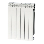 Calorifer din aluminiu Global Vox Extra 600 cu 6 elementi, inaltime interax 600 mm, putere 1044 W, 10 ani garantie