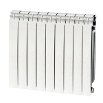 Calorifer din aluminiu Global Vox Extra 600 cu 9 elementi, inaltime interax 600 mm, putere 1566 W, 10 ani garantie