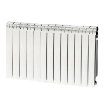 Calorifer din aluminiu Global Vox Extra 600 cu 13 elementi, inaltime interax 600 mm, putere 2262 W, 10 ani garantie