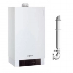 Centrala termica in condensare Viessmann Vitodens 200-W,Vitotronic 100 HC1B 60 KW, kit de evacuare inclus