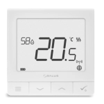Termostat Salus Quantum SQ610 pentru sistemul IT600, ambient, montaj in doza - alb